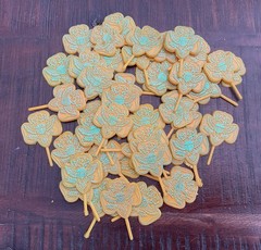 NOS Vintage Girl Scouts Traditional Eagle Logo Emblem Cupcake Picks 40+ Lot