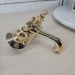 NOS Jameco BS1402G 24K Gold Finish Bathroom Faucet Complete In Box Vintage 1991