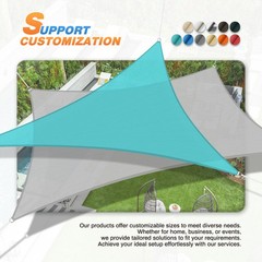 Permeable Shade Sail Patio Awning Outdoor Garden Pool Sun Canopy Shelter Cover