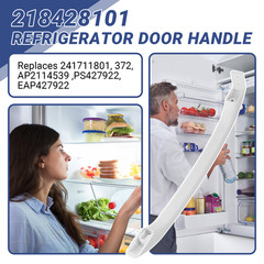 2 Pack 218428101 Refrigerator Door Handle Fits for Frigidaire Kenmore AP2114539