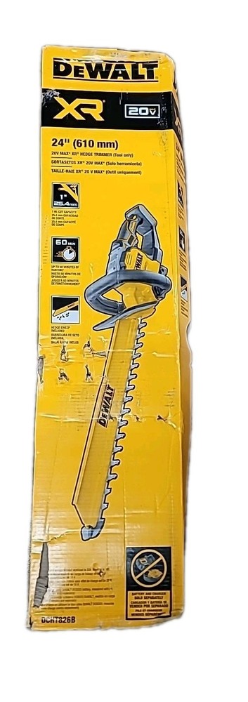 NEW!! DEWALT 20V MAX XR 24 in. Hedge Trimmer & Hedge Sweep – TOOL ONLY