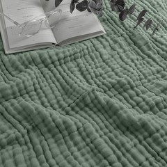 Muslin Blanket for Adults Queen 90″ x 90″ – 6 Layer Soft, Breathable & Lightweig