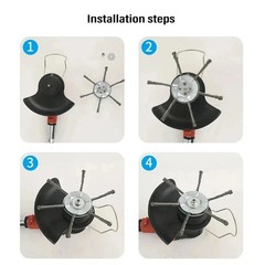 Universal Steel Wire Trimmer Head, Wire Trimming Head for Weedeater, Wire Trimme