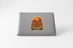 Four Corners Monument Arizona Colorado New Mexico Utah Sticker Decal Vinyl