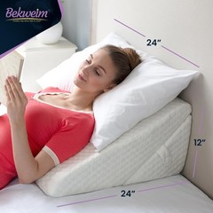 Wedge Pillow for Sleep Apnea, 12 Inch Adjustable Height Bed Wedge Pillow for …