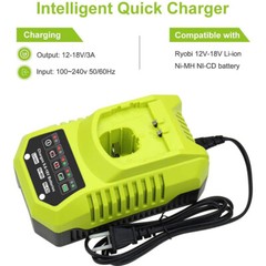 For Ryobi One + 18 Volt P117 18V PCG002 Lithium Ion Battery Charger Li-ion