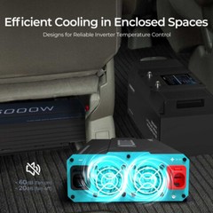 Renogy 3000W Pure Sine Wave Inverter 12V DC to 120V AC Converter Remote Control