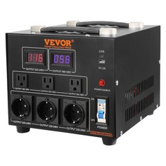 VEVOR 3000W Voltage Converter Transformer Step Up/Down 220V-110V /110V-220V CE