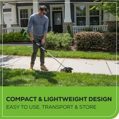 Greenworks 40V 8 Inch Cordless Edger (Brushless Motor) ED40L00–Tool Only