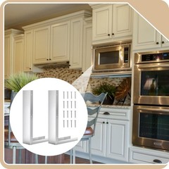 Stainless Steel Microwave Trim Kit 15.75×11 in for Built-in Microwave Side Pa…