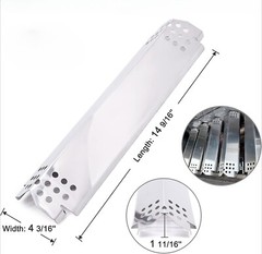 Stainless Steel Heat Shield Burner Cover for Nexgrill 720-0896B 720-0898 720-088