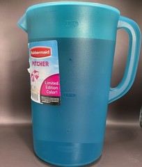 Rubbermaid 1 Gallon/3 Liters Pitcher Teal Blue Limited Edition Color With Lid