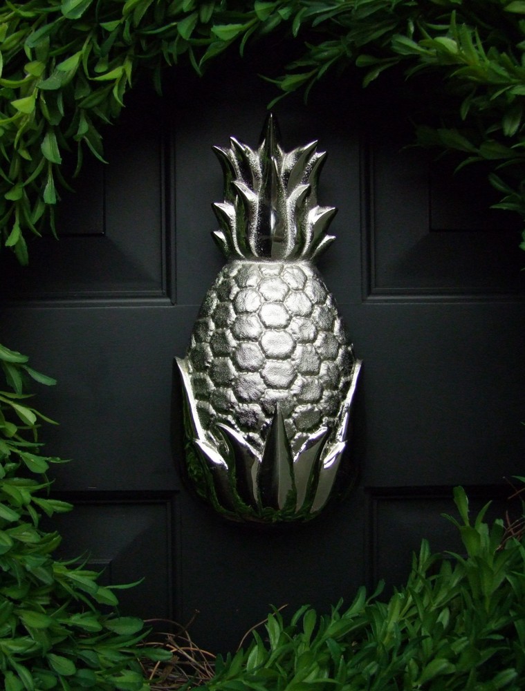 Pineapple Door Knocker by Michael Healy – Nickel Silver Finish (Standard Size )
