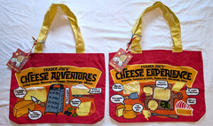 New Trader Joe’s Cheese Adventures Canvas Tote Bag Lot 2 Discontinued Shopping