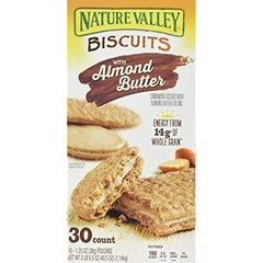 Nature Valley Sandwich Biscuit with Almond Butter (30 count), 1.35 oz/pouch
