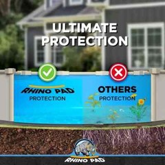 Rhino Pad Above Ground Swimming Pool Liner Shield Protector (Choose Size)