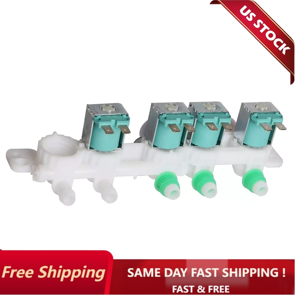 NEW 1 Pcs For Frigidaire FFTW4120SW1 Washer Water Inlet Valve 5304511334