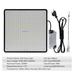 Grow Light 1200W Full Spectrum LED for Indoor Plant Growth 4×4 ft Coverage Area