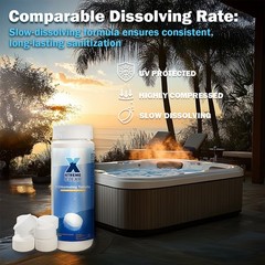 XtremeClear 1″ 99% Trichloro Stabilized Swimming Pool Chlorine Tablets – 1.5lbs