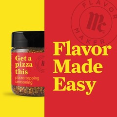 McCormick Flavor Maker Pizza Topping Seasoning, 3.3 oz Jar | FREE SHIPPING