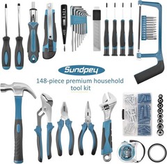 Home Tool Kit 148-Pcs – Household Basic Portable Hand Repair Tool Set with Case
