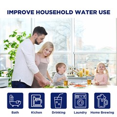 1/5 Micron 20×4.5″ Big Blue Sediment Water Filter Replacement Whole House 1-16PK