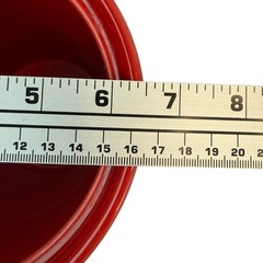 Fiesta Crock/Canister Utensil Holder 6.75in Scarlet Red Ceramic NO LID USA
