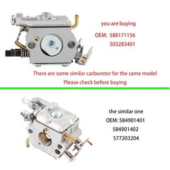 Carburetor for Husqvarna Weed Eater Trimmer Brushcutter 123L 223L 323L 326LS 325