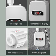 110V 3500W Tankless Hot Water Heater Shower Electric Portable Instant Boiler