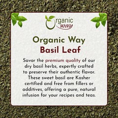 Basil leaf cut and sifted