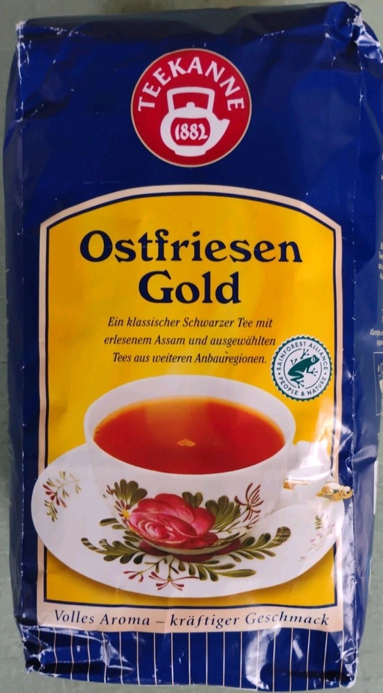 Teekanne Ostfriesen (East Frisian) Gold Loose Leaf Black Tea 500g Exp 01/2030