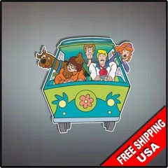 Skooby Doo Vinyl Decal Sticker 4″ x 4″ Cartoon Nostalgic Shaggy Mystery Machine