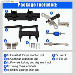 Engine Camshaft Timing Tool Kit Fit for GMC Sierra Chevy Silverado 2.7L L3B 2.0L