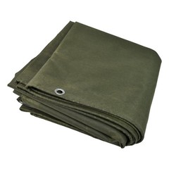 Heavy Duty Waterproof Canvas Tarp 16 Oz Cotton Canvas Tarpaulin Cover Tent