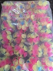 24pc Colorful Suction Cup Ball Sensory Fidget Toy Sticky Rubber Party Favors