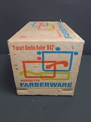 Vintage Farberware 2 Quart Double Boiler Stainless Aluminum NOS New Open Box