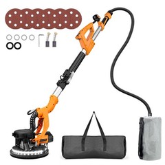 9″ Drywall Sander 750W Pure Copper Motor Auto Vacuum Foldable LED 110V US Plug
