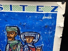 original 1954 Visitez la Tunisie 26×39 Tunisia Travel Poster – Hatem El Mekki