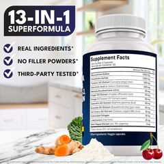 Glucosamine Chondroitin MSM Turmeric Curcumin Collagen Hyaluronic Acid