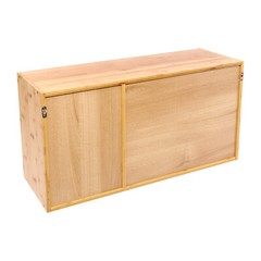 Kitchen Pantry Cabinet, Wall Mount or Countertop Sideboard with Glass Doors,