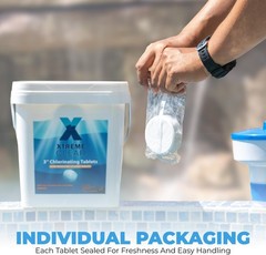 Xtremeclear 3″ inch Stabilized Chlorine Tablets for Swimming Pool Hot Tubs 25lbs