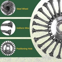 8 Inch Steel Wire Trimmer Head – Universal Weed Eater Attachment for Stihl US