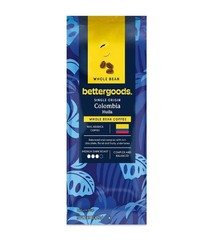 bettergoods Single Origin Colombia Whole Bean Coffee, Medium Dark Roast, 10 Oz..