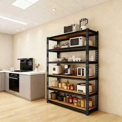 5-Tier Heavy Duty Metal Shelving Unit Adjustable Garage Shelves Utility Rack