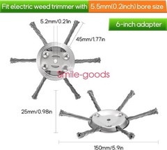 Lawn Mower Steel Wire Grass Trimmer Head Brush Cutter Weed Eater Trimmer Head US