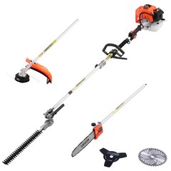 VEVOR 5-in-1 Gas Hedge Trimmer 2 Cycle 63cc Gas Powered Handheld Hedge Trimmer