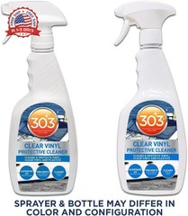 303 Products Marine Clear Vinyl Protective Cleaner, Clear Vinyl Window Cleaner &