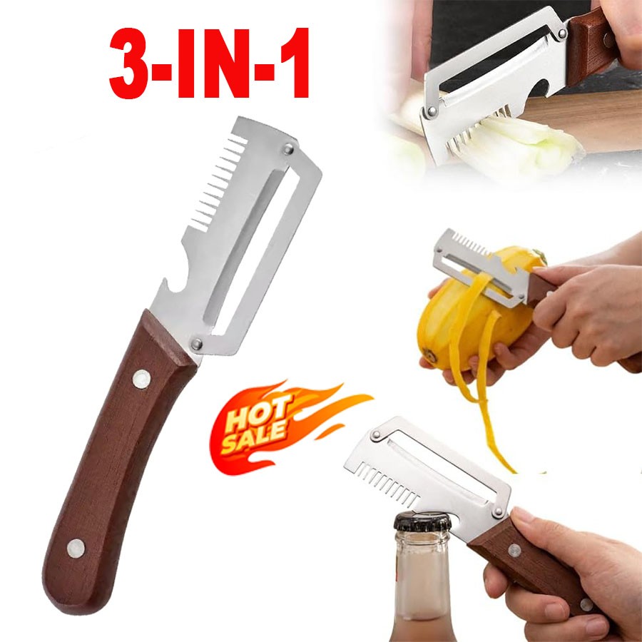 3-in-1 Vegetable Peeler 2026 Upgrade Multifunctional Stainless Steel for Kitchen