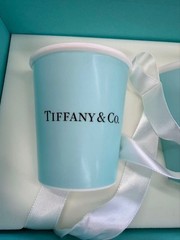 Tiffany & Co. Bone China Paper Cup Set of 2 with box