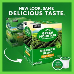 Green Mountain Coffee Breakfast Blend, Keurig K-Cup Pod, Light Roast, 96 Count